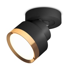 Изображение Комплект накладного поворотного светильника XM8102004 SBK/PYG черный песок/золото желтое полированное GX53 (A2229, A2106, C8102, N8124)