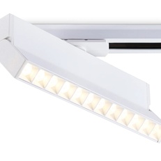 Изображение Трековый однофазный светодиодный светильник GL6815 WH белый LED 12W 3000K 24° 230*22*87