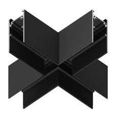 Изображение Коннектор Х-образный для накладного шинопровода Magnetic GL3376 BK черный коннектор X-образный для накладного шинопровода 170*170*53.7