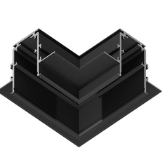 Изображение Коннектор угловой для встраиваемого шинопровода Magnetic GL3354 BK черный коннектор угловой встраиваемый 85*85*H46.8