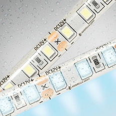 Изображение Светодиодная лента Ambrella Light GS1203 2835 120Led /9.6W m/ 12V IP65 6500K 5m/кратность резки 25mm GS1203 2835 120Led/ 9.6W m/ 12V IP65 6500K/ 5000*8*2.27mm (2 конт.)
