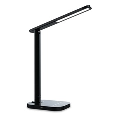Изображение Светодиодная настольная лампа с USB портом и таймером DE445 BK черный LED 3000-6400K 7W