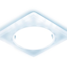 Изображение Встраиваемый точечный светильник GX53 с LED подсветкой G215 WH/CH/CLD хром/матовый GX53+3W(LED COLD)