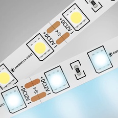 Изображение Светодиодная лента Ambrella Light GS2003 5050 60Led /14.4W m/ 12V IP20 6500K 5m GS2003 5050 60Led/ 14.4W m/ 12V IP20 6500K/ 5000*10*1.87mm (2 конт.)