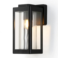 Изображение Уличный настенный светильник ST2406 BK/CL черный/прозрачный IP54 E27 max 40W 245*110*150