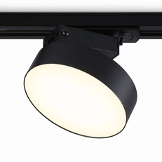 Изображение Трековый однофазный светодиодный светильник GL6839 BK черный LED 15W 3000K D115*80