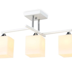 Изображение Подвесной светильник TR303113/3 WH/CH/FR белый/хром/белый матовый E27/3 max 40W 490*260*290