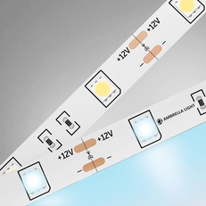 Изображение Светодиодная лента Ambrella Light GS1803 5050 30Led /7.2W m/ 12V IP20 6500K 5m GS1803 5050 30Led/ 7.2W m/ 12V IP20 6500K/ 5000*10*1.87mm (2 конт.)