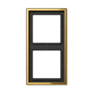 Изображение Рамка на 2 поста LS 990 золото GO2982 Jung