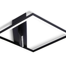 Изображение Потолочный светодиодный светильник FL51464/1+1 BK черный 70W 3000K-6400K+4200K 500*500*110 (ПДУ РАДИО 2.4G)