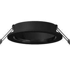 Изображение Корпус светильника встраиваемый для насадок D70mm C7622 SBK черный песок D92*H25mm MR16 GU5.3