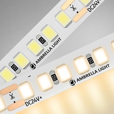 Изображение Светодиодная лента Ambrella Light GS3201 2835 180Led /14.4W m/ 24V IP20 3000K 5m GS3201 2835 180Led/ 14.4W m/ 24V IP20 3000K/ 5000*8*1.2mm (2 конт.)