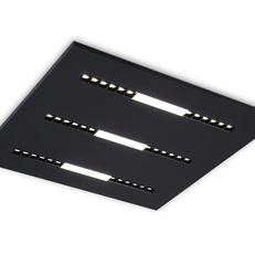 Изображение Светодиодная панель в стиле техно DPS1071 BK черный 48W 4000K 175-265V IP20 4080LM 595*595*14