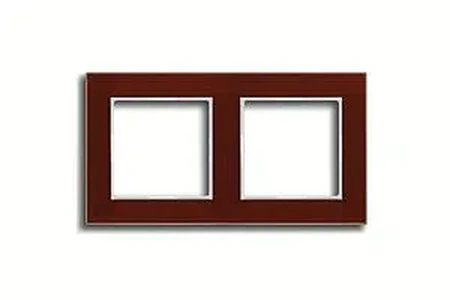 Изображение Рамка двойная, для горизон./вертик. монтажа Jung A Creation, стекло красное глянцевое ac582glrt A creation