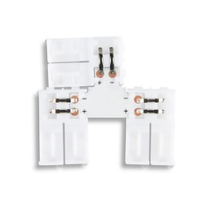 Изображение Соединитель T для светодиодной ленты 2835 12/24V (2 конт.) GS6901 (5шт) GS6901 Соединитель T 2835 12/24V (2 конт.) (5шт)