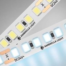 Изображение Светодиодная лента Ambrella Light GS3203 2835 180Led /14.4W m/ 24V IP20 6500K 5m GS3203 2835 180Led/ 14.4W m/ 24V IP20 6500K/ 5000*8*1.2mm (2 конт.)