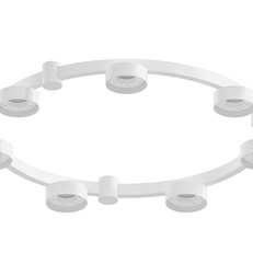 Изображение Корпус светильника Techno Ring подвесной для насадок D85 C9236/7 SWH белый песок D635*70.5mm GX53/7