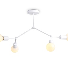 Изображение Потолочный светильник в стиле лофт TR8031/4 WH белый E27*4 max 40W D670*440