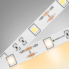 Изображение Светодиодная лента Ambrella Light GS1801 5050 30Led /7.2W m/ 12V IP20 3000K 5m GS1801 5050 30Led/ 7.2W m/ 12V IP20 3000K/ 5000*10*1.87mm (2 конт.)