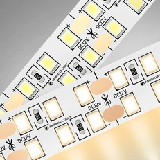 Изображение Светодиодная лента двухрядная Ambrella Light GS1601 2835 240Led /19.2W m/ 12V IP20 3000K 5m GS1601 2835 240Led/ 19.2W m/ 12V IP20 3000K/ 5000*14*1.2mm (2 конт.)