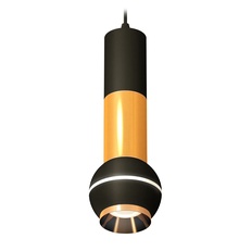 Изображение Комплект подвесного светильника с дополнительной подсветкой XP1102030 SBK/PYG черный песок/золото желтое полированное MR16 GU5.3 LED 3W 4200K