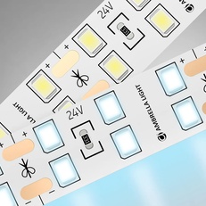 Изображение Светодиодная лента двухрядная Ambrella Light GS3603 2835 204Led /20W m/ 24V IP20 6500K 5m GS3603 2835 204Led/ 20W m/ 24V IP20 6500K/ 5000*14*1.2mm (2 конт.)