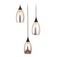 Изображение Подвесной светильник TR3550/3 BK/SM черный/дымчатый E14 max 40W 370*130*1000
