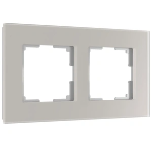 Изображение Рамка на 2 поста Senso (дымчатый, стекло soft-touch) W0023117