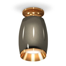 Изображение Комплект накладного светильника XS1123043 DCH/PYG черный хром/золото желтое полированное MR16 GU5.3 (N6905, C1123, N7034)