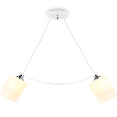 Изображение Подвесной светильник TR303154/2 WH/CH/FR белый/хром/белый матовый E27/2 max 40W 640*115*410