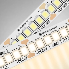 Изображение Светодиодная лента Ambrella Light GS3501 2835 240Led /22W m/ 24V IP20 3000K 5m GS3501 2835 240Led /22W m/ 24V IP20 3000K/ 5000*10*1.2mm (2 конт.)