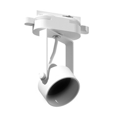 Изображение Корпус однофазного трекового светильника D60mm C6601 WH белый D60*H135mm Out122mm MR16 GU10 (насадки D60mm)