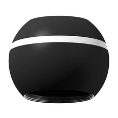 Изображение Корпус светильника накладной для насадок D60/70mm с LED подсветкой C1102 SBK черный песок D100*H80mm MR16 GU5.3 LED 3W 4200K