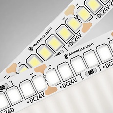Изображение Светодиодная лента Ambrella Light GS3402 2835 240Led /20W m/ 24V IP20 4500K 5m GS3402 2835 240Led/ 20W m/ 24V IP20 4500K/ 5000*10*1.2mm (2 конт.)