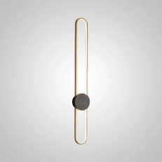 Изображение Настенный Светильник Heidy L H90 Brass Black By Imperiumloft