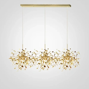 Изображение Люстра Tezani Argent Suspension Linear Gold 3 L110 By Imperiumloft