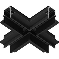 Изображение Коннектор х-образный для встраиваемого шинопровода Magnetic GL3358 BK черный коннектор х-образный встраиваемый 170*170*46,8
