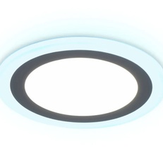 Изображение Встраиваемый cветодиодный светильник с подсветкой DCR360 3W+3W 4200K/6400K 85-265V D105*28