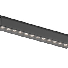 Изображение Светильник светодиодный трековый для шинопровода Magnetic Ultra Slim GV1409 BK черный IP20 12W 4200K 48V 24° 230*26*24