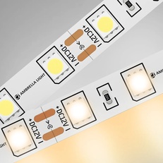 Изображение Светодиодная лента Ambrella Light GS2001 5050 60Led /14.4W m/ 12V IP20 3000K 5m GS2001 5050 60Led/ 14.4W m/ 12V IP20 3000K/ 5000*10*1.87mm (2 конт.)