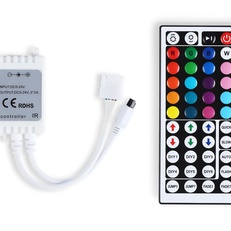 Изображение Контроллер для светодиодных лент RGB с инфракрасным пультом 6A 12V 72W/ 24V 144W GS11251 GS11251 контроллер RGB 6A 12V 72W/ 24V 144W (ПДУ ИК CR2025)