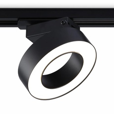 Изображение Трековый однофазный светодиодный светильник GL6868 BK черный LED 15W 4200K D115*80