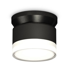 Изображение Комплект накладного светильника с акрилом XS8102052 SBK/FR/CL черный песок/белый матовый/прозрачный GX53 (N8902, C8102, N8399)