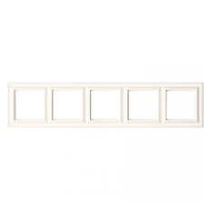 Изображение Рамка на 5 постов EcoProfi Deco белый EPD485WWJung