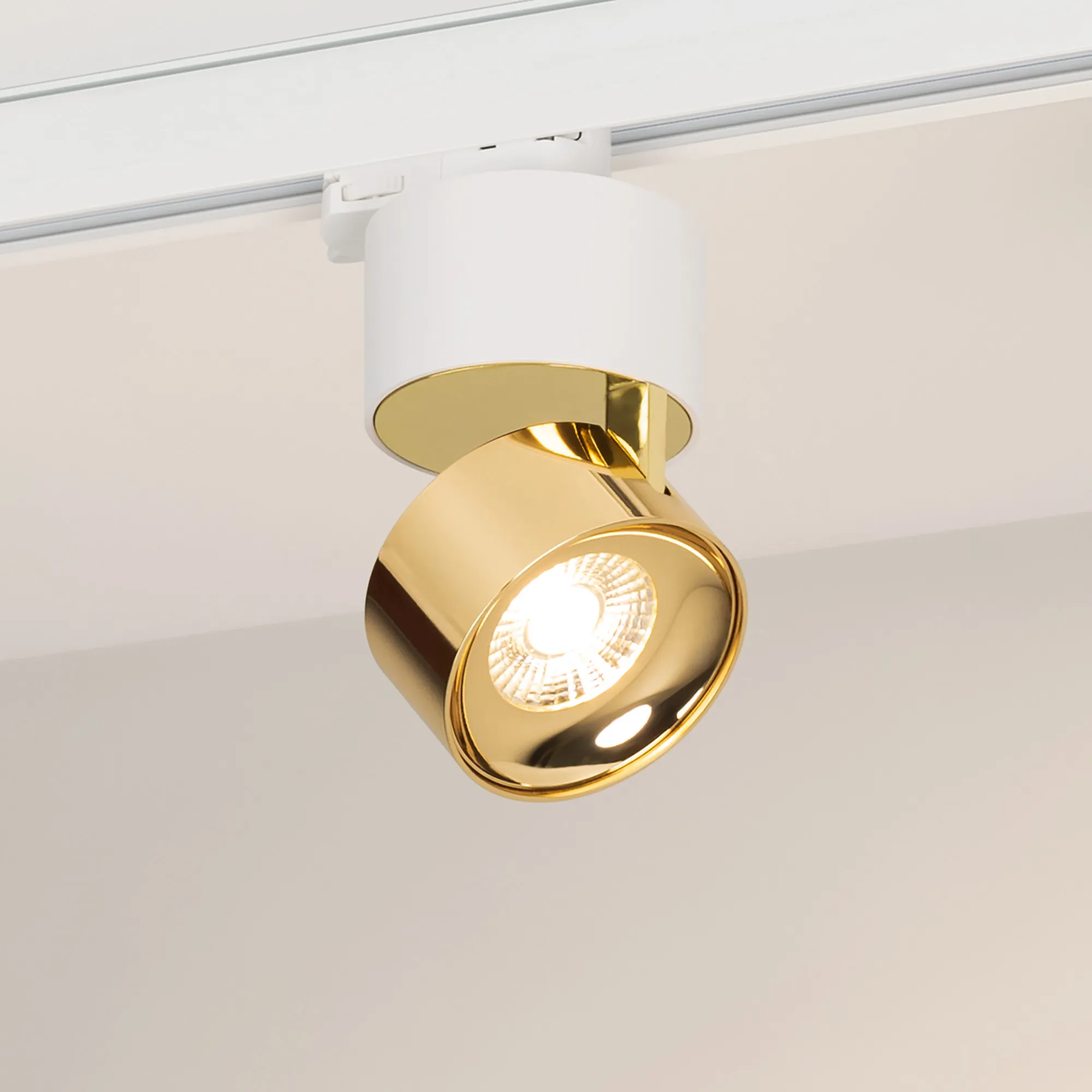 Светильник SP-PLURIO-TRACK-4TR-R77-9W Day4000 (WH-BRS, 36 deg, 230V) (Arlight, IP20 Металл, 3 года) - Изображение
