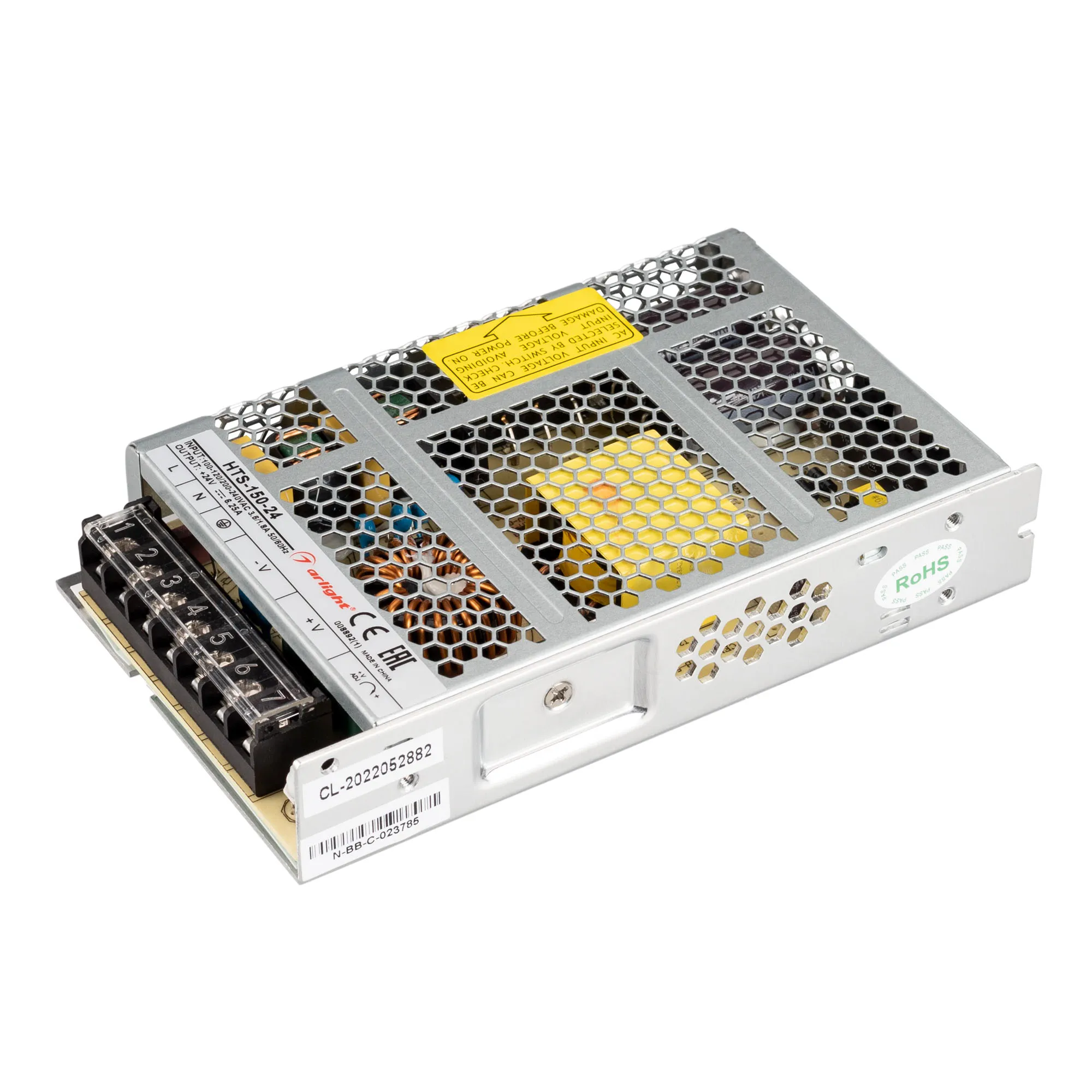 Блок питания HTS-150-24 (24V, 6.2A, 150W) (Arlight, IP20 Сетка, 3 года) - Изображение