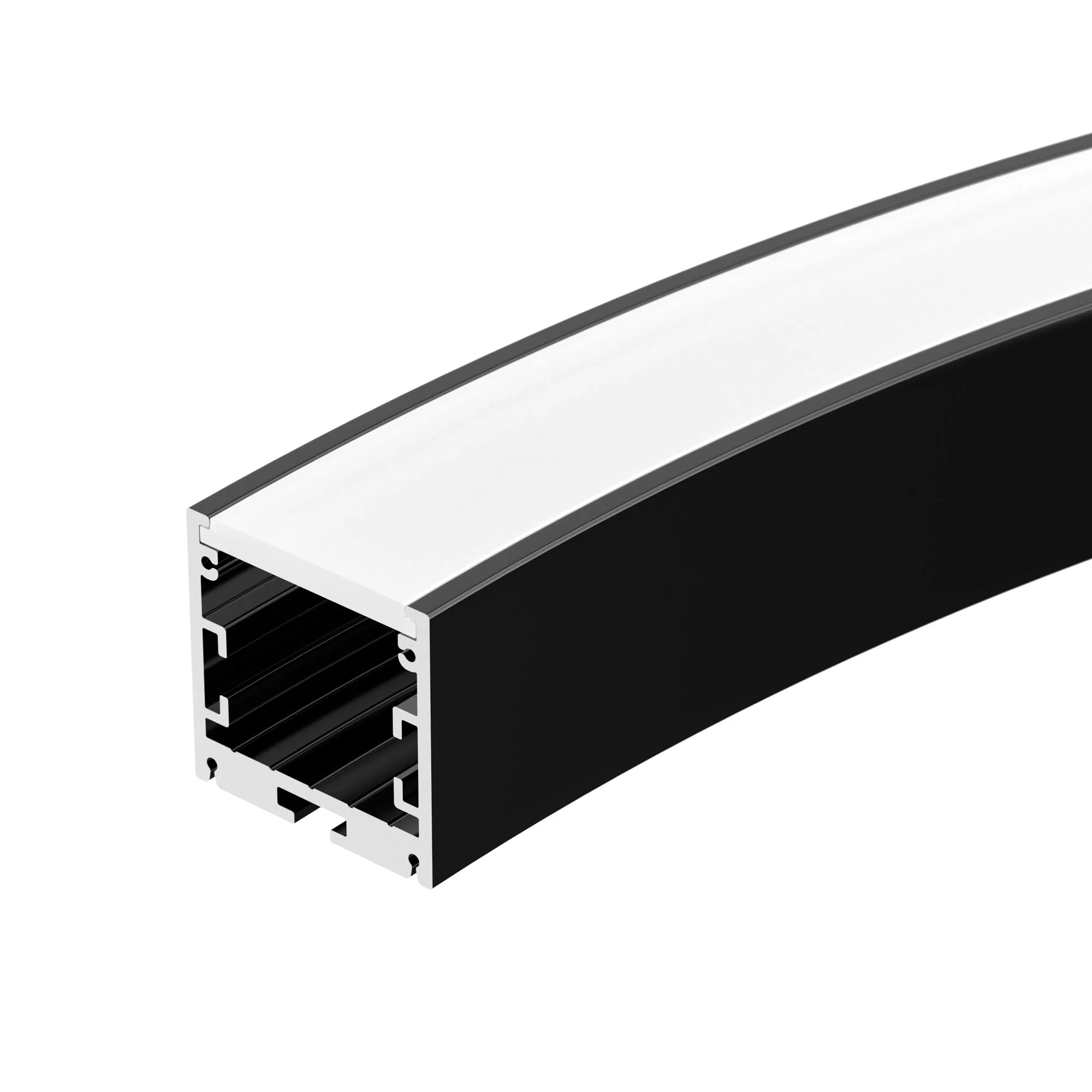 Профиль SL-ARC-3535-D800-A45 BLACK (320мм, дуга 1 из 8) (Arlight, Алюминий) - Изображение