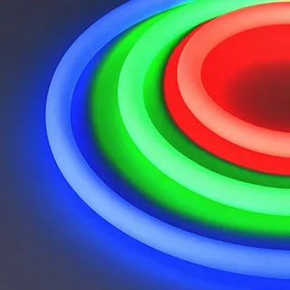 Лента светодиодная герметичная MOONLIGHT-TOP-F280-D25mm 24V RGB 360deg (14.4 W/m, IP65, 3535, 5m, wire x1) (Arlight, Вывод прямой, 3 года)