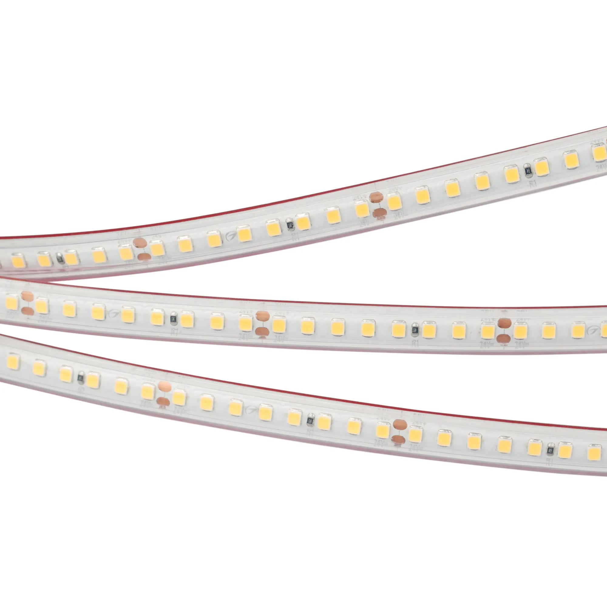Лента светодиодная RTW 2-5000PS-50m 24V Warm2700 2x (2835, 160 LED/m, LUX) (Arlight, 12 Вт/м, IP67)