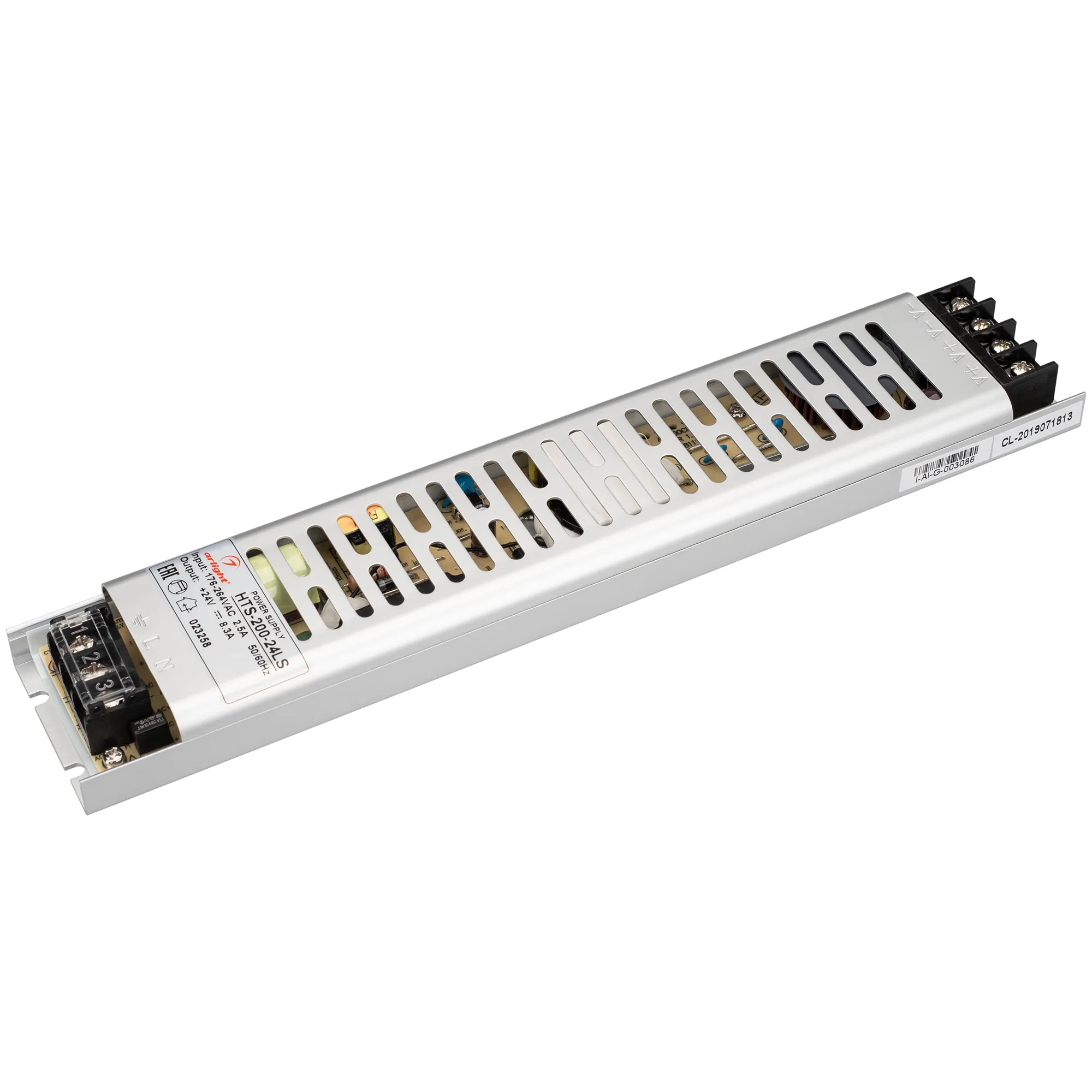 Блок питания HTS-200-24-LS (24V, 8.3A, 200W) (Arlight, IP20 Сетка, 3 года) - Изображение